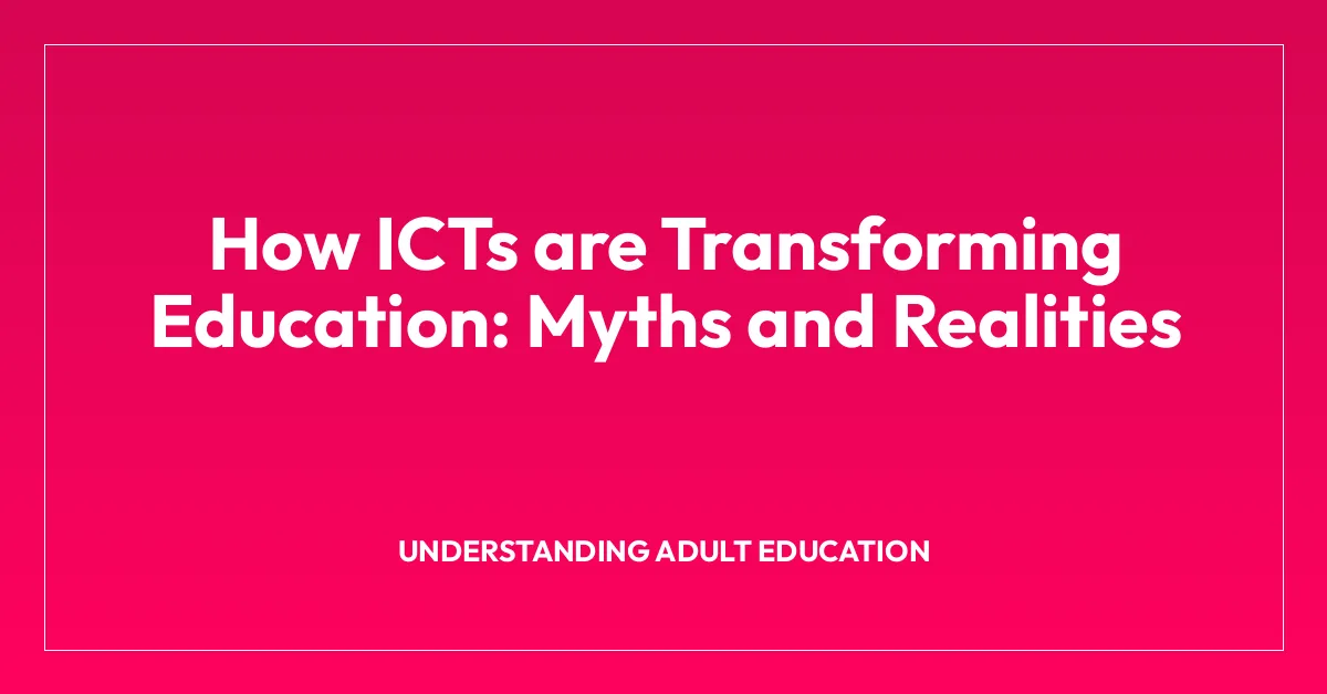 Understanding Adult Education • Adult Education Quest